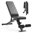 leikefitness Adjustable Weight Bench Foldable Workout Exercise Bench with Automatic Lock for Upright Incline Decline and Flat Full Body Exercise