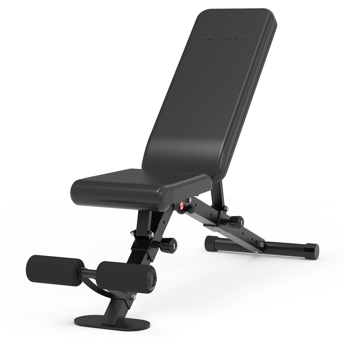 leikefitness Adjustable Weight Bench Foldable Workout Exercise Bench with Automatic Lock for Upright Incline Decline and Flat Full Body Exercise