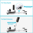 leikefitness Deluxe Multi-Function Deep Sissy Squat Bench Home Gym Workout Station Leg Exercise Machine 8400