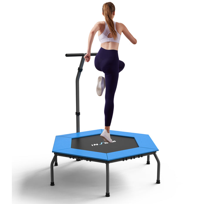 leikefitness Professional Gym Workout 40" Fitness Trampoline Cardio Trainer Exercise Rebounder