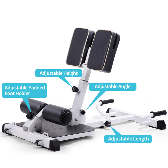 leikefitness Deluxe Multi-Function Deep Sissy Squat Bench Home Gym Workout Station Leg Exercise Machine 8400