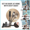 leikefitness Deluxe Multi-Function Deep Sissy Squat Bench Home Gym Workout Station Leg Exercise Machine 8400