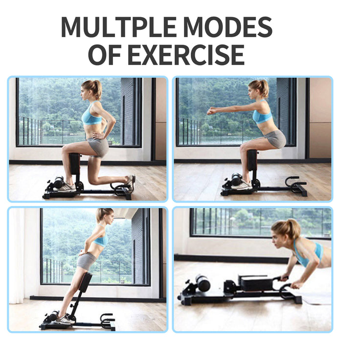 leikefitness Deluxe Multi-Function Deep Sissy Squat Bench Home Gym Workout Station Leg Exercise Machine 8400