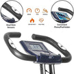 leikefitness LEIKE X Bike Ultra-Quiet Folding Exercise Bike, Magnetic Upright Bicycle with Heart Rate,LCD Monitor and easy to assemble