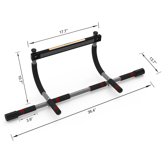 leikefitness Pull-Up Bar For Door Frame Adjustable Portable Upper Body Fitness Workout For Home Gyms (AB7000)