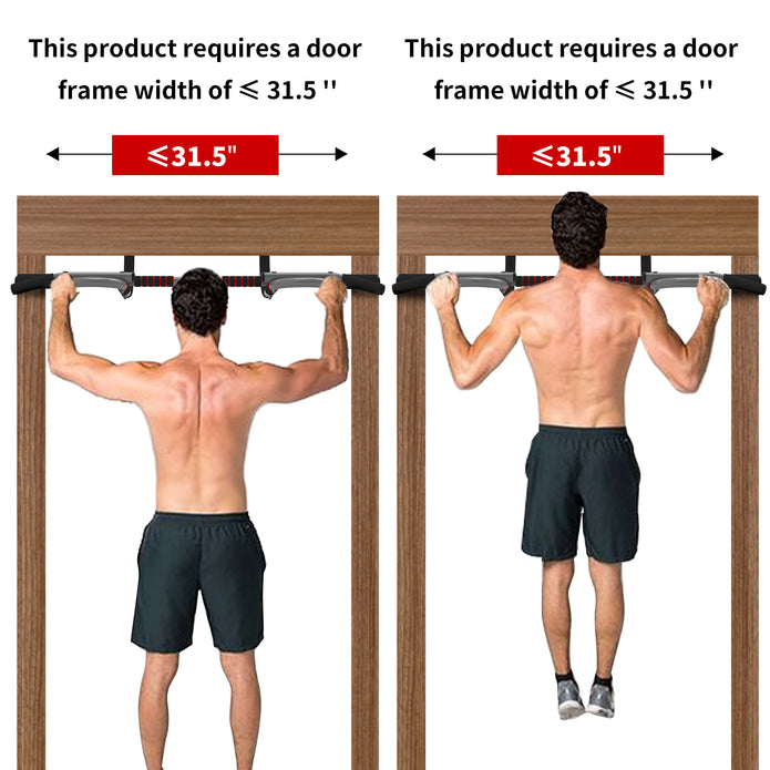 leikefitness Pull-Up Bar For Door Frame Adjustable Portable Upper Body Fitness Workout For Home Gyms (AB7010)